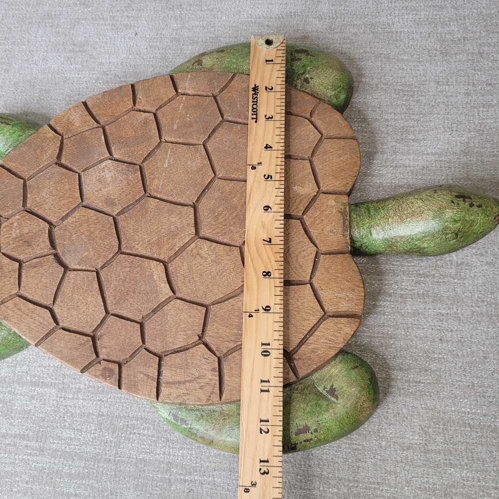 Pottery Barn Turtle Cheese Board Wood Charcuterie w Spreaders & Flags RARE! - Picture 13 of 16